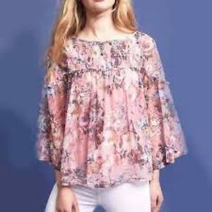 Anthropologie Akemi + Kin floral printed blouse XS